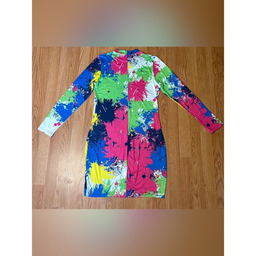 Colorful fun pattern dress - Picture 7 of 7